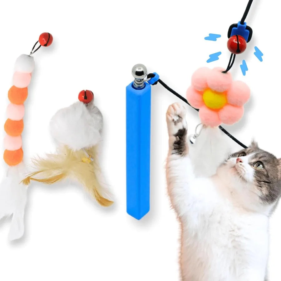 Magnetic Catch Wand Cat Toy Telescoping Indoor Cats