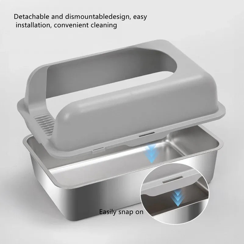 Feature Self Cleaning Cat Litter Box With Foot Pedal Odor