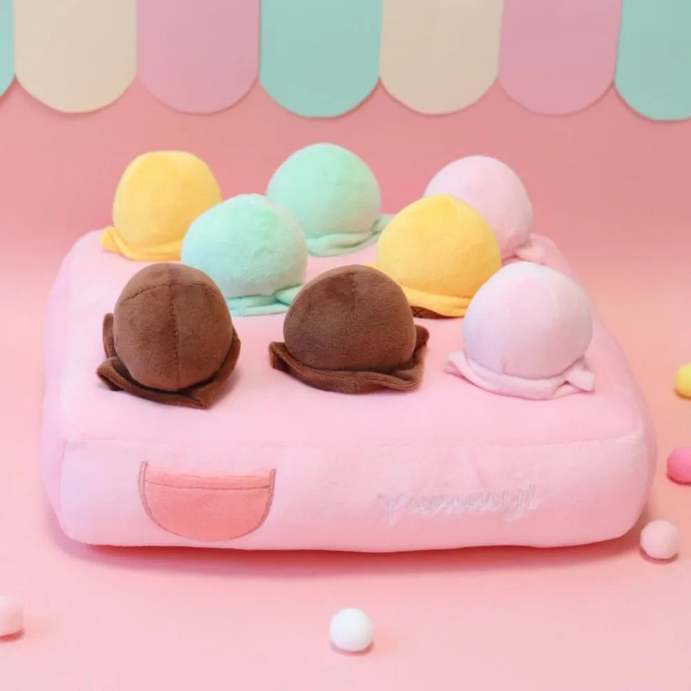 Hign-concerned Enrichment Dog Puzzle Snuffle Mat Ice Cream Cart