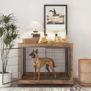 Luck And Ray's Pet Supplies Wooden Dog Crate Kennel