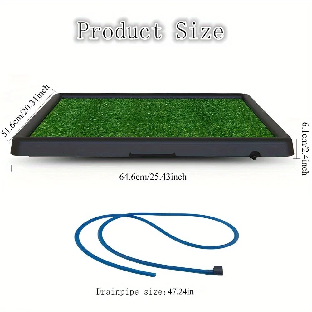 Hign-concerned Portable Drainage Dog Toilet With Turf Mat
