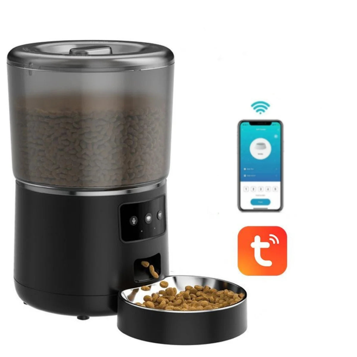 NPET Automatic Smart Pet Feeder With Stainless Steel Bowl
