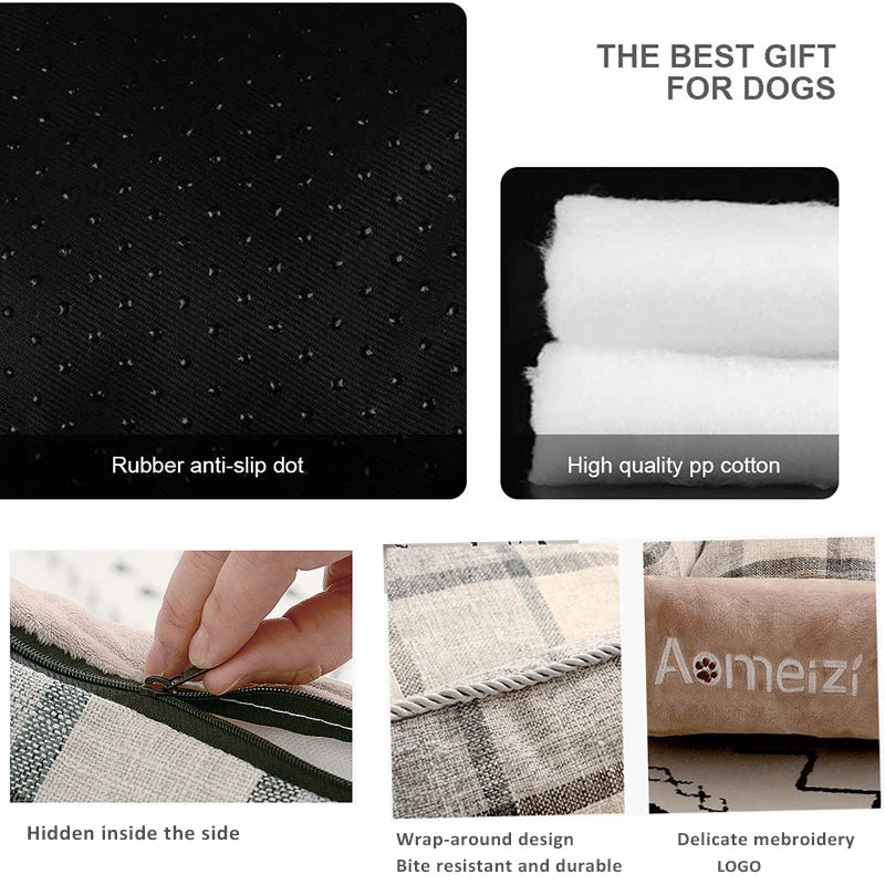 ZhejiangDog Big Dog Bed Removable Sofa For Pets Washable