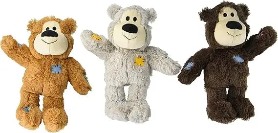 Hign-concerned Kong Wild Knot Bear Dog Toy Pack Of 3