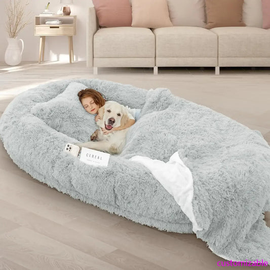 XMSJHignconcerned Human Dog Bed Memory Foam Oversize Comfort