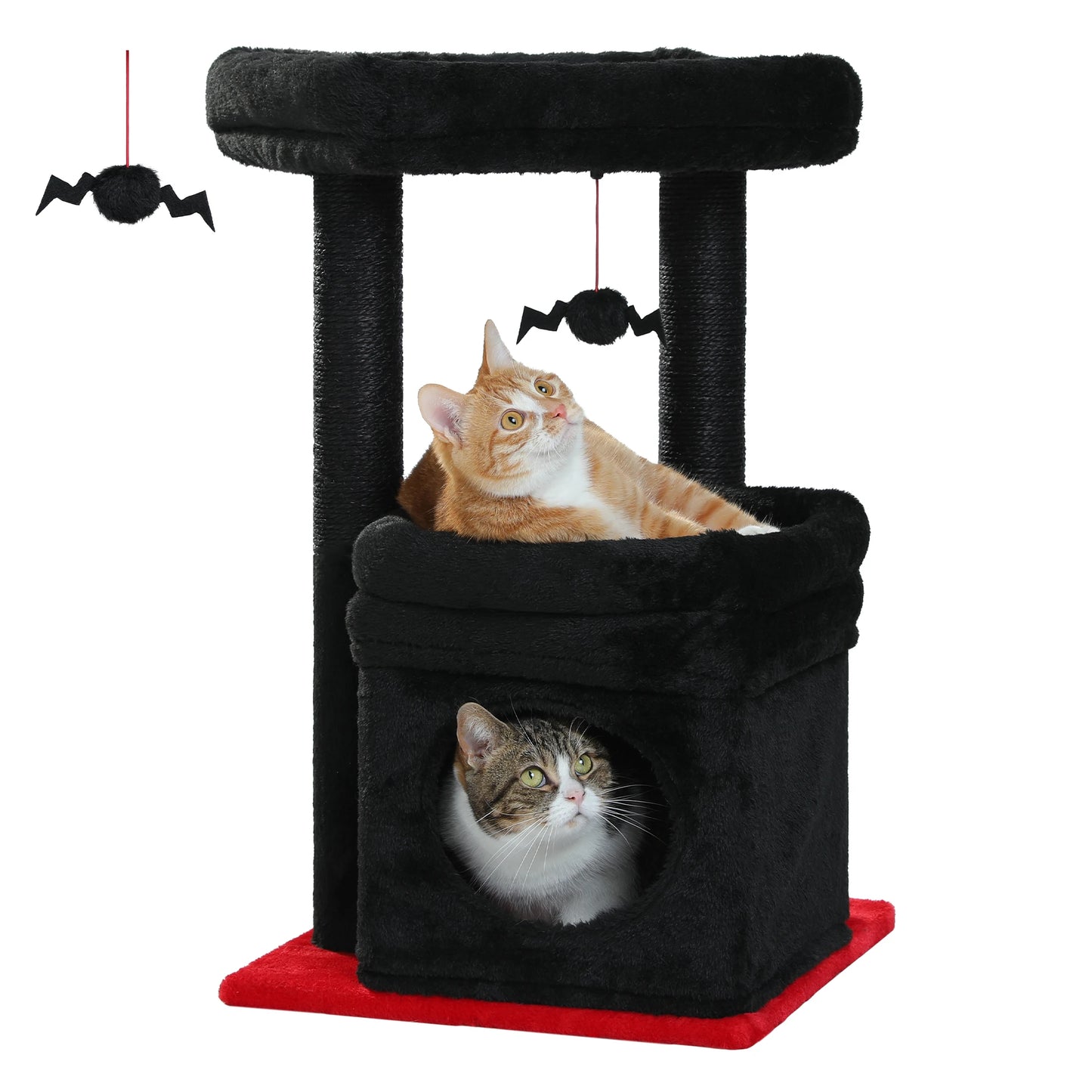 PEQULTICN Cat Tree Tower With Cozy Condo And Perch For Cats