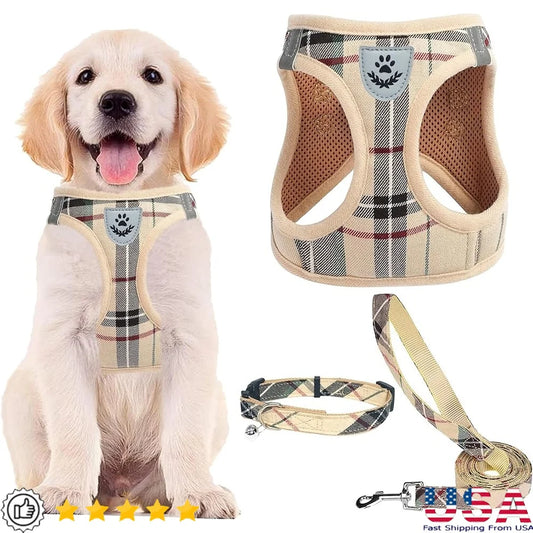 Fujian Adjustable No Pull Dog Harness Leash Set Breathable