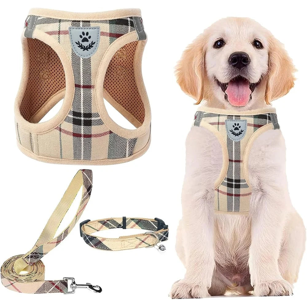 Fujian Adjustable No Pull Dog Harness Leash Set Breathable