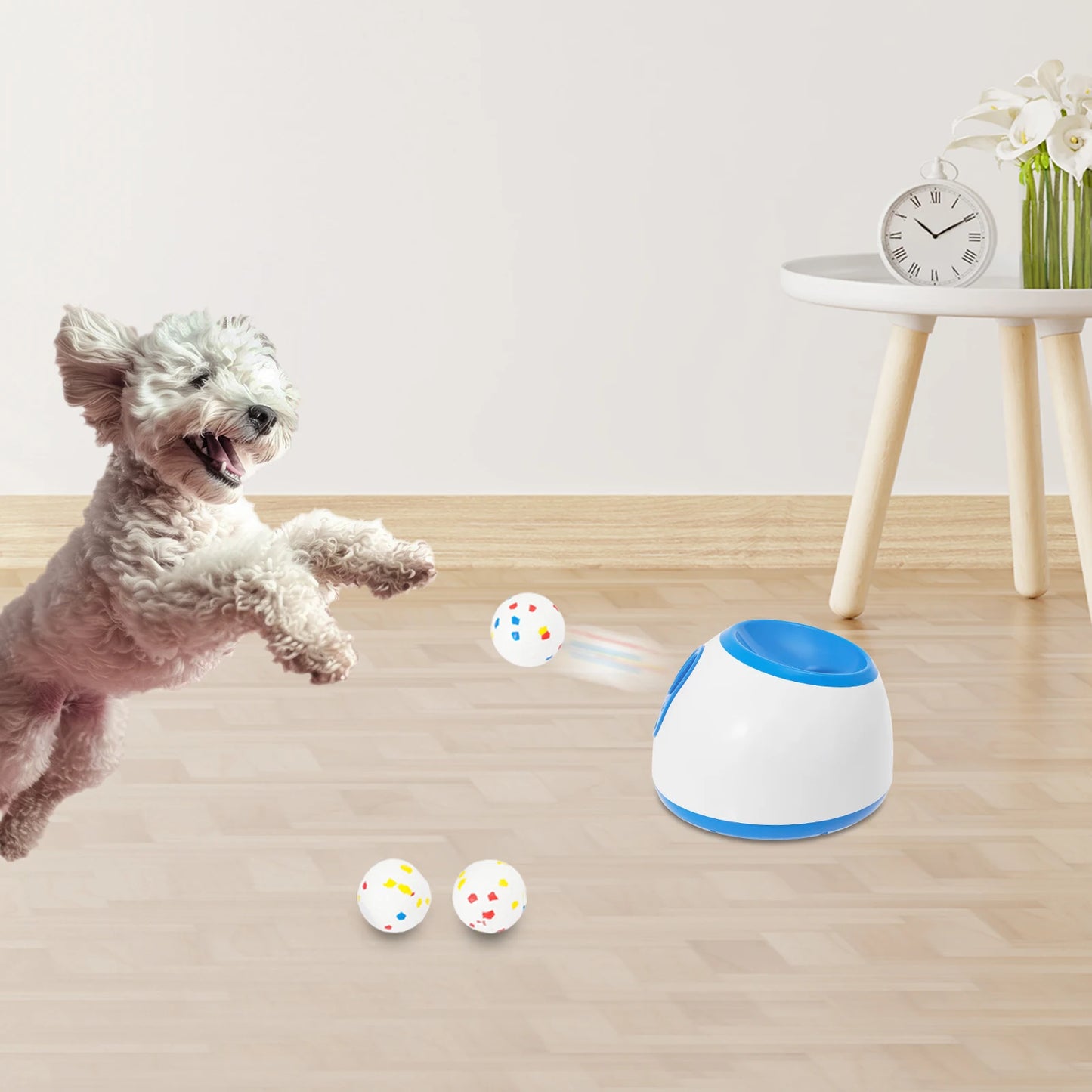 Bymaocar Automatic Ball Launcher For Dogs Adjustable Throw