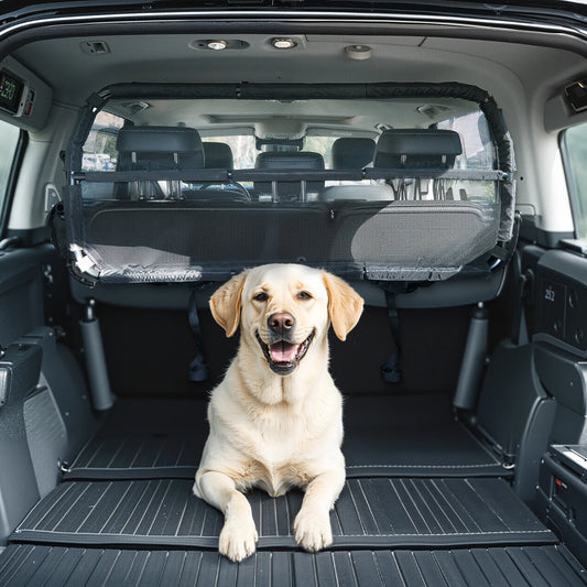 SucceBuy Dog Car Barrier See Through Net Mesh Universal Fit