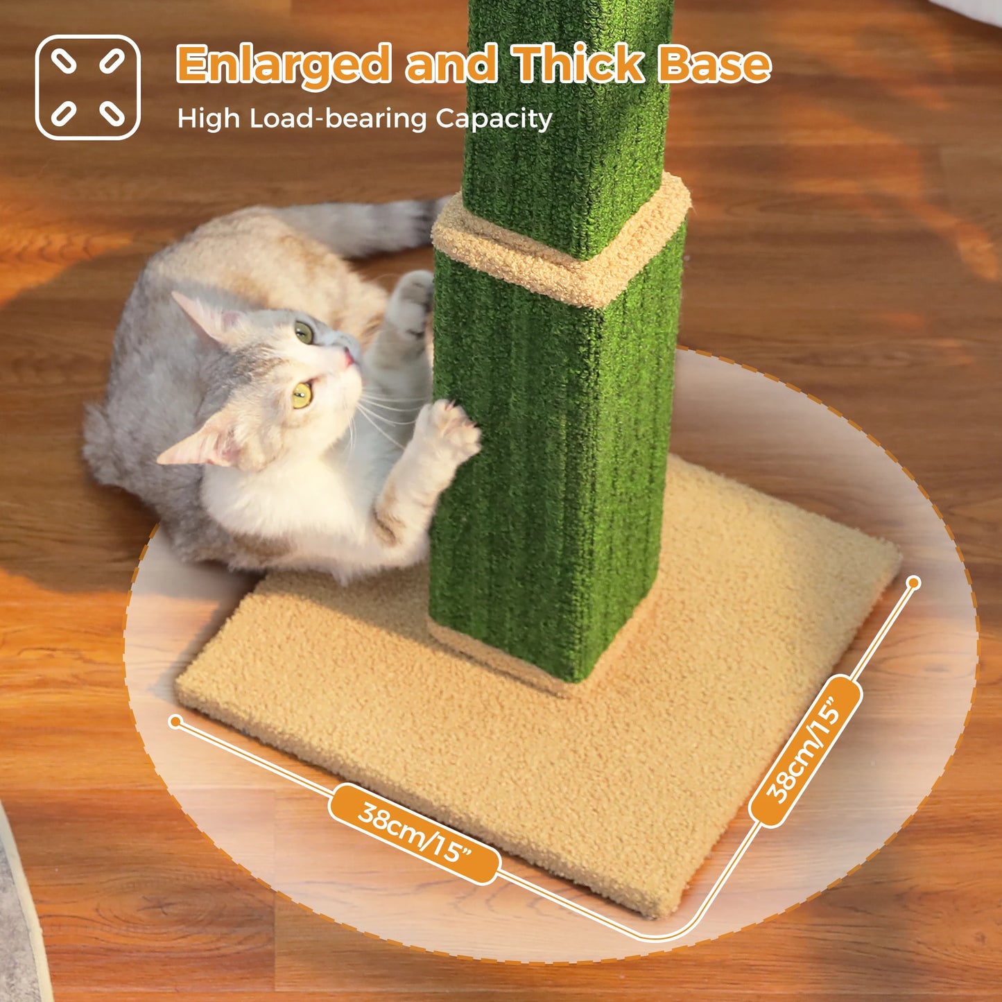 PAWZ Road Indoor Cat Scratching Post With Woven Sisal Toy