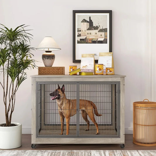 Luck And Ray's Pet Supplies Wooden Dog Crate Kennel