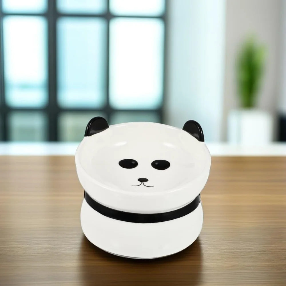 XMSJ Ceramic Pet Feeder Bowl Elevated Design Easy Clean