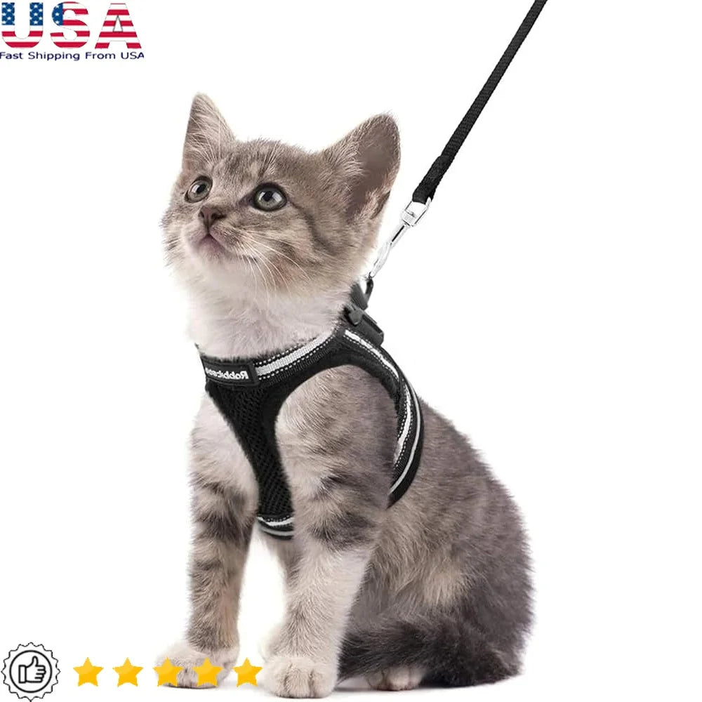 Fujian Cat Harness And Leash Set Escape Proof Reflective Vest