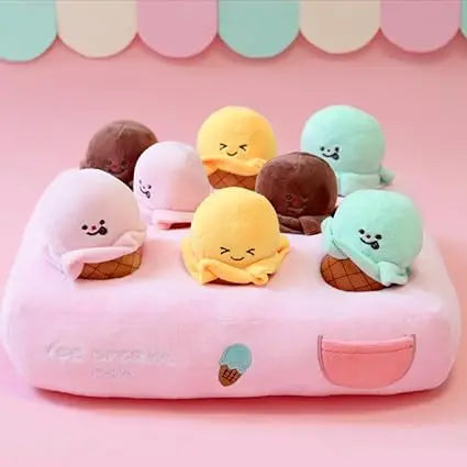 Hign-concerned Enrichment Dog Puzzle Snuffle Mat Ice Cream Cart