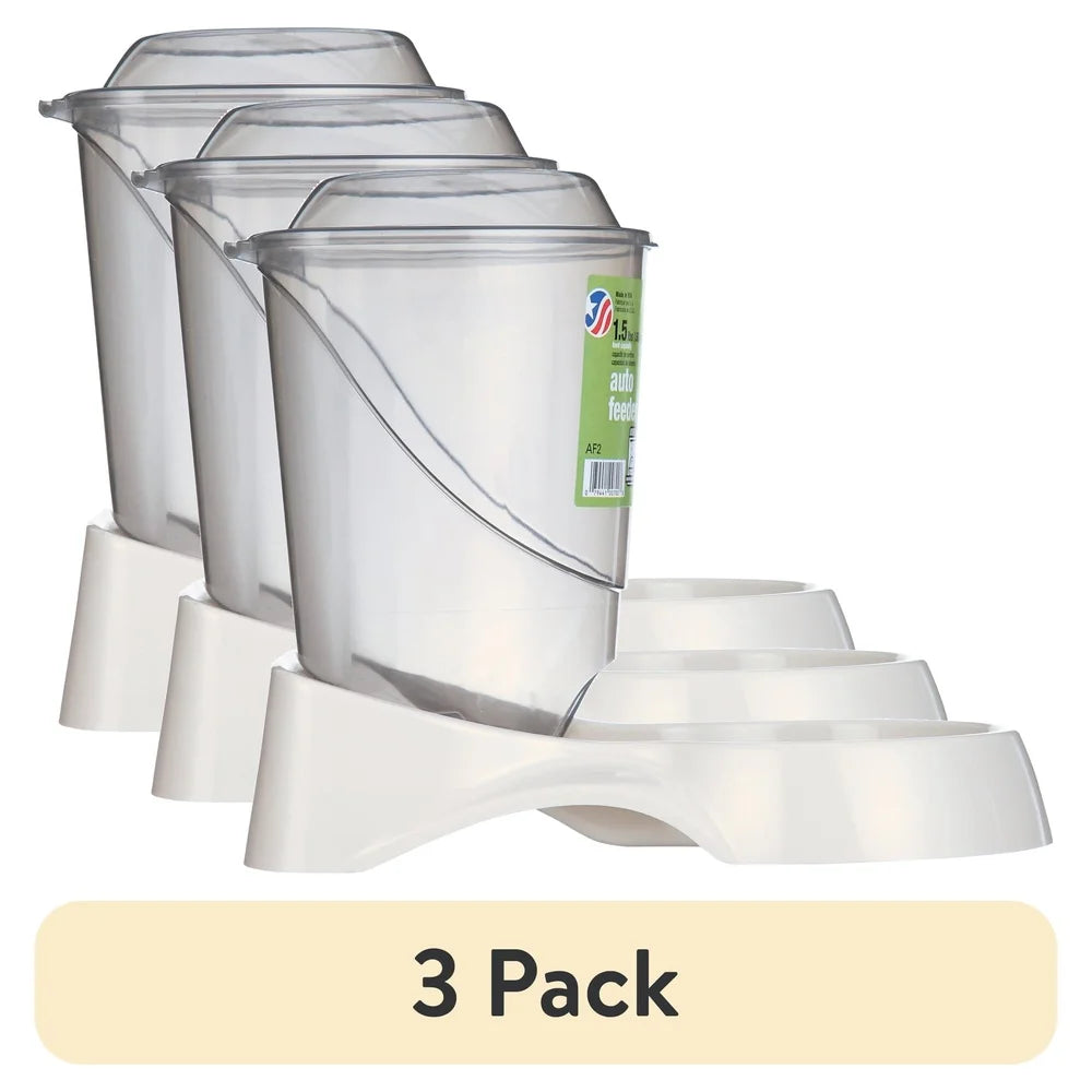 XMSJ Auto Feeder 3 Pack Cats And Small Dogs Dispenser