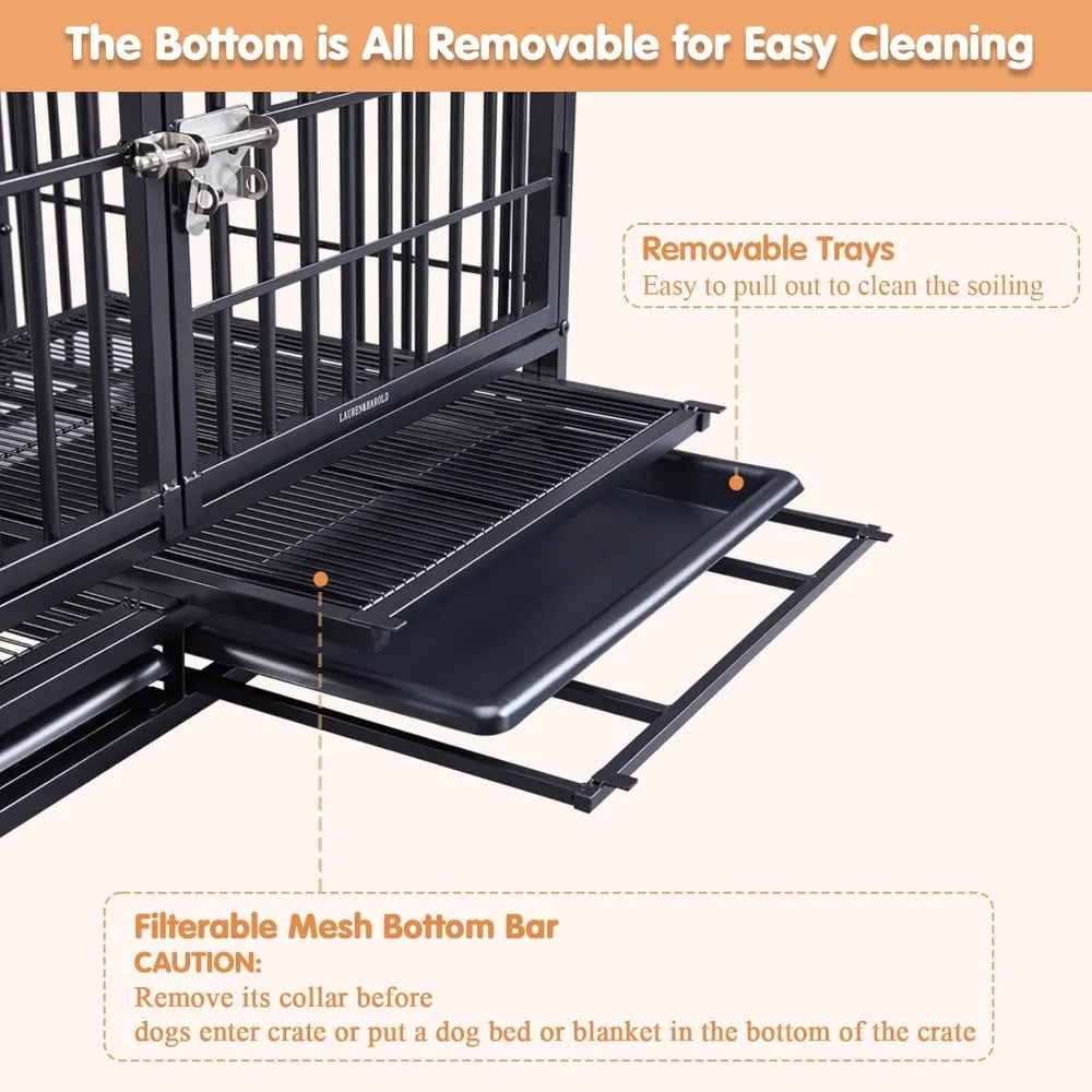 Hign Concerned Heavy Duty Dog Crate Furniture Indoor Kennel