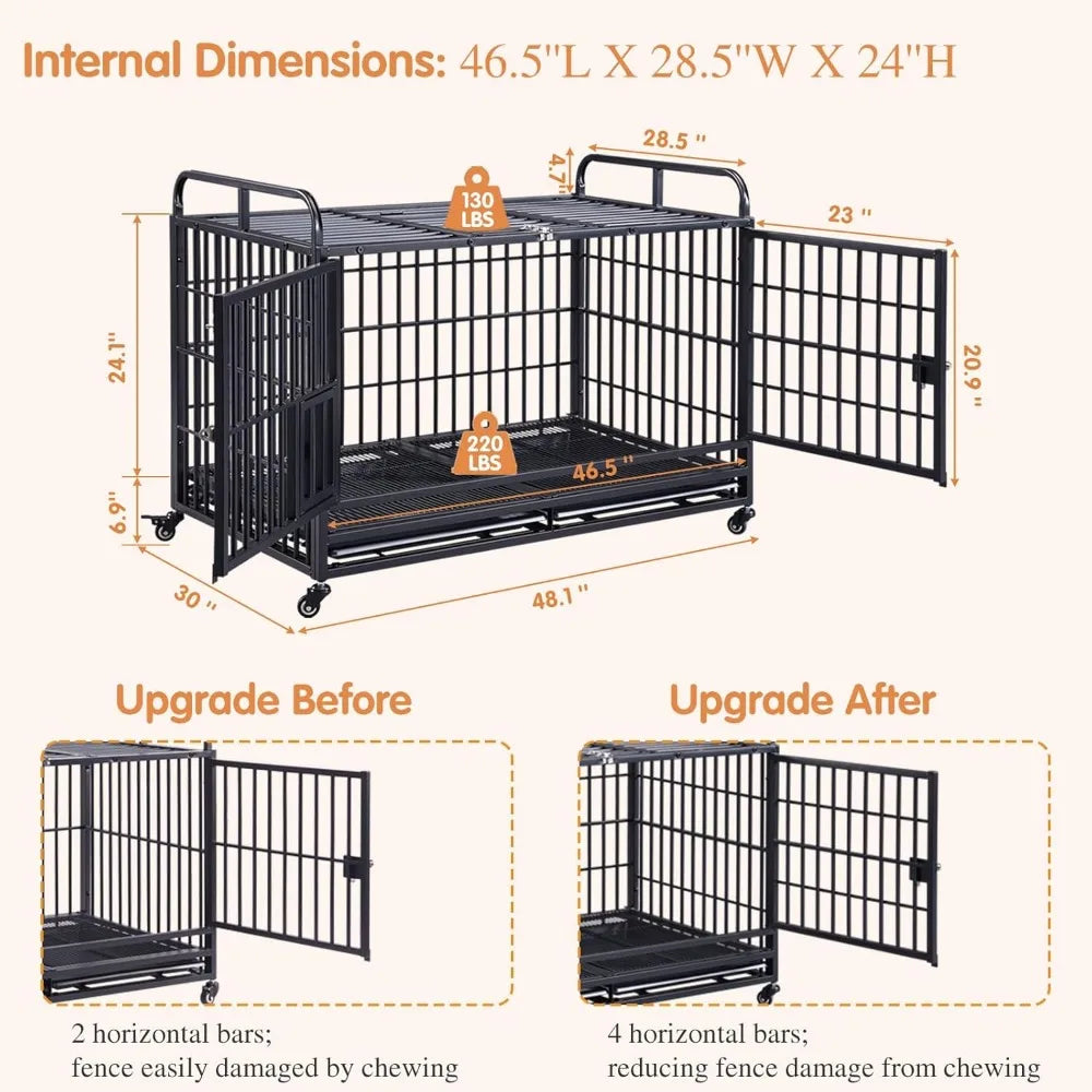 Hign Concerned Heavy Duty Dog Crate Furniture Indoor Kennel