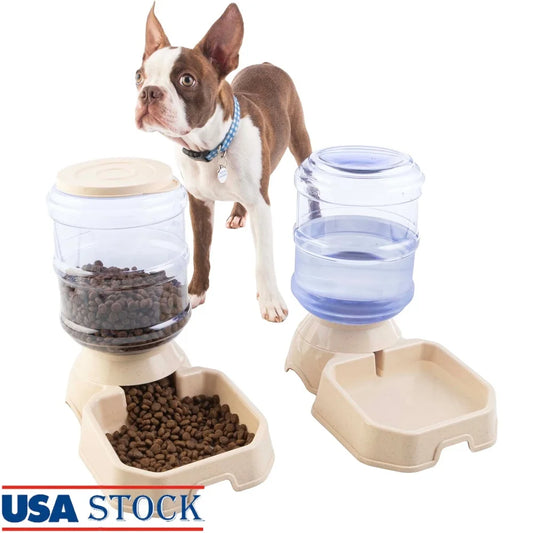 XMSJ Automatic Cat Dog Water Dispenser Gravity Feeder