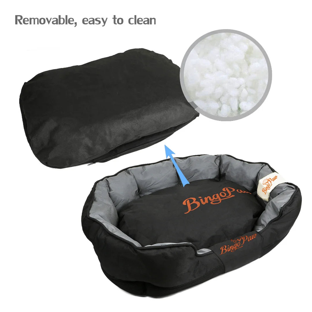BingoPaw Waterproof Large Soft Dog Bed With Oxford Cover