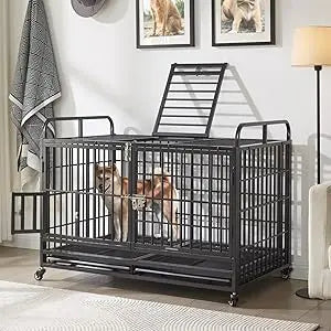 Hign Concerned Heavy Duty Dog Crate Furniture Indoor Kennel