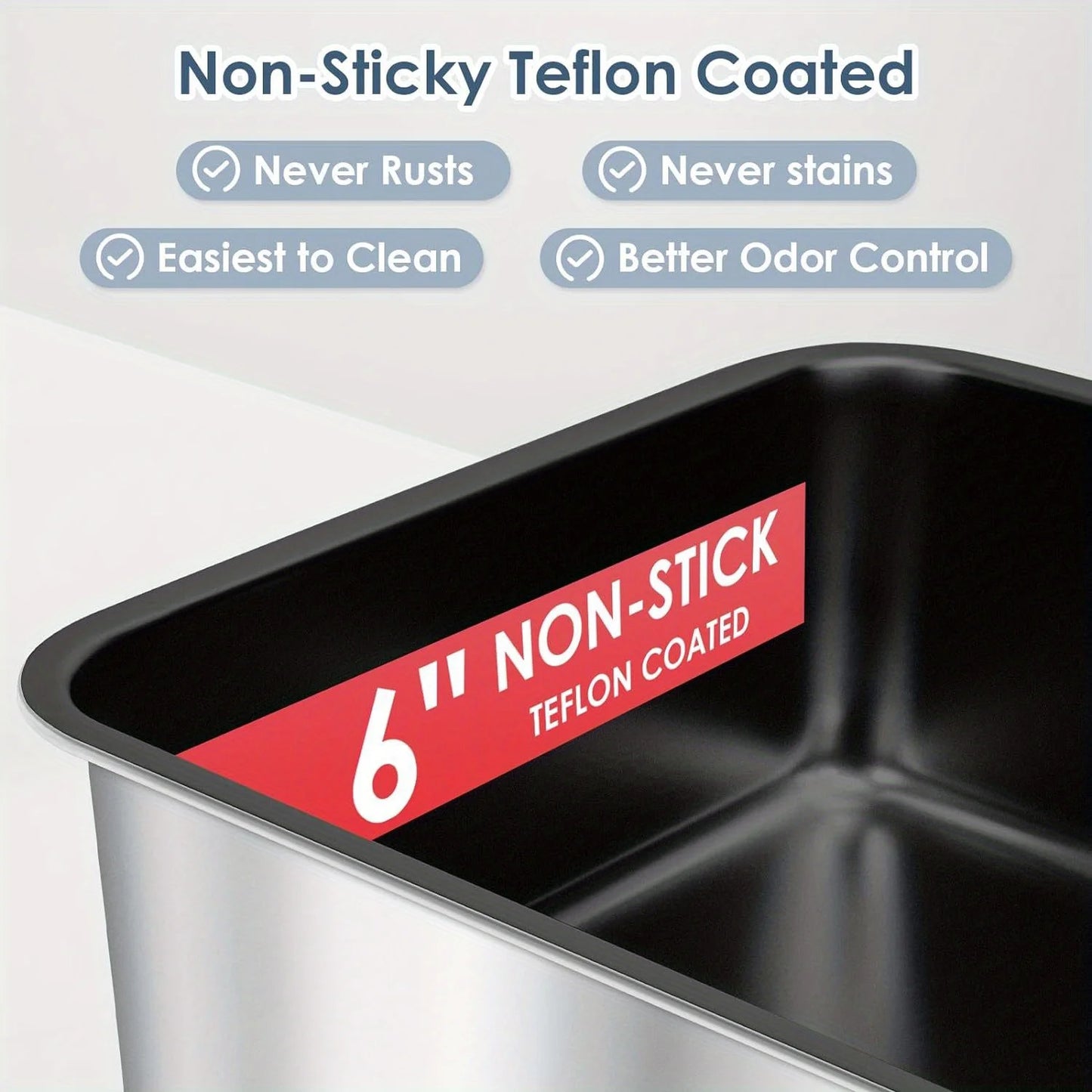 Feature Self Cleaning Cat Litter Box With Foot Pedal Odor