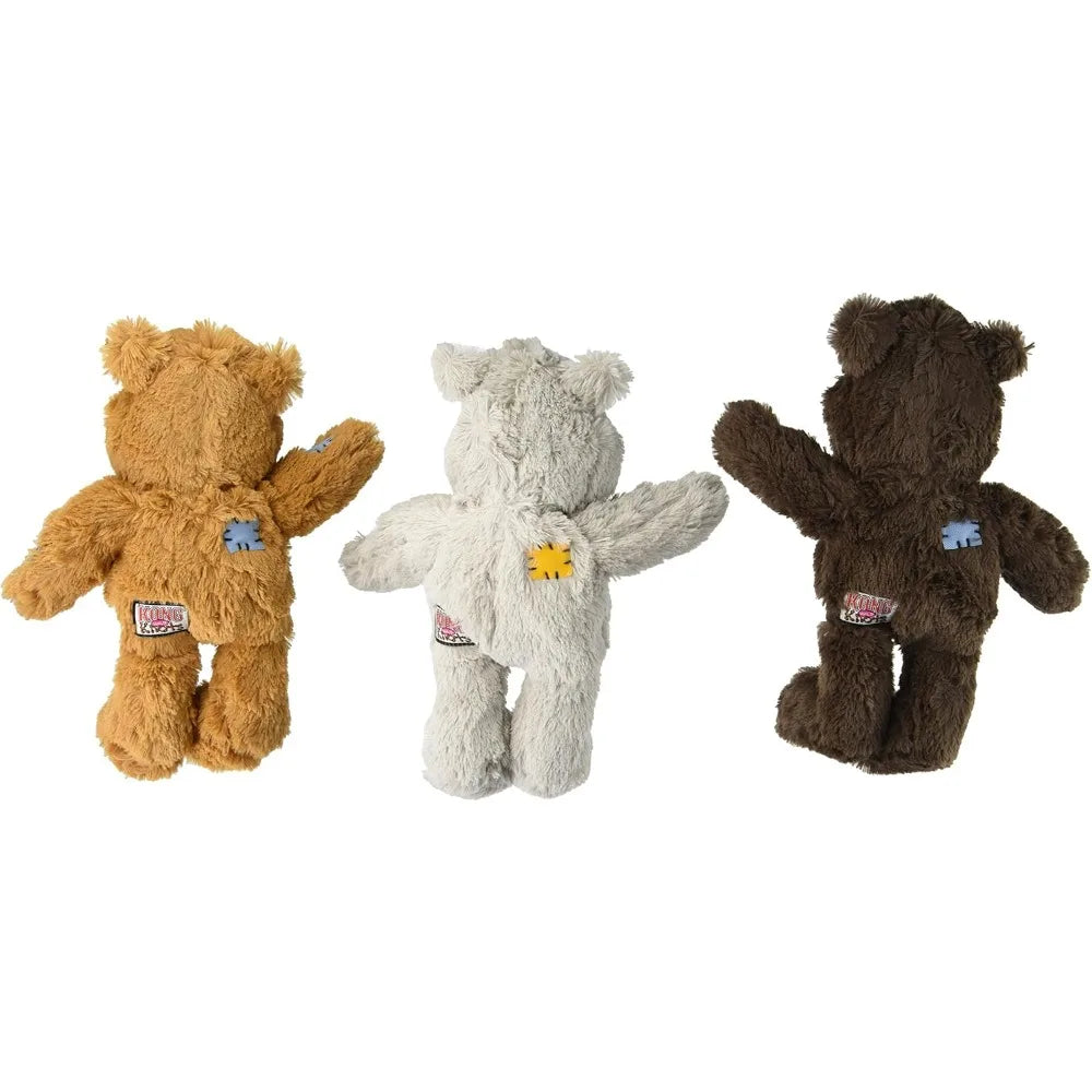 Hign-concerned Kong Wild Knot Bear Dog Toy Pack Of 3