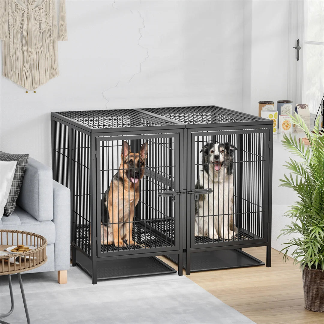 Hign Concerned 2 In 1 Heavy Duty Dog Cage With Divider