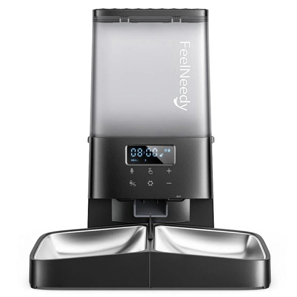 XMSJ Automatic Cat Feeder Timed Dispenser With 2 Bowls