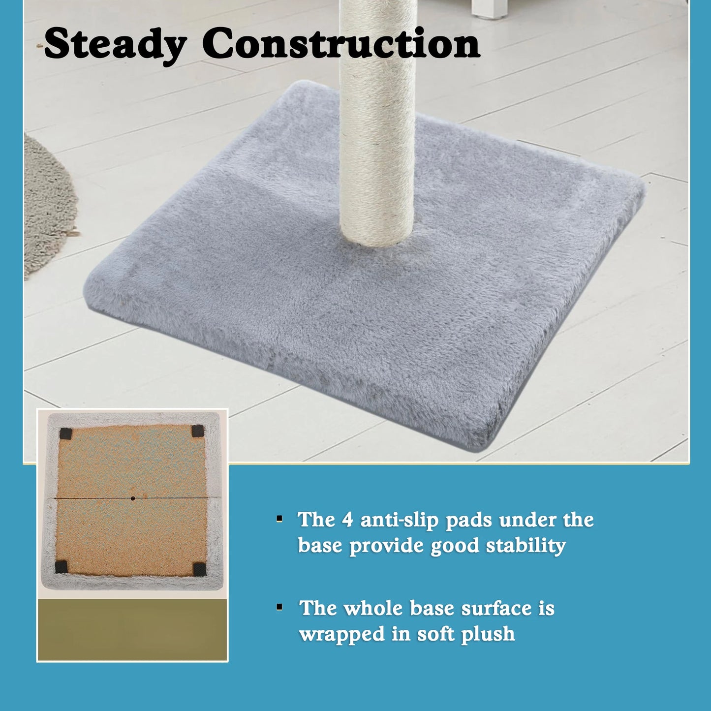 Indoor Cat Scratching Post With Dangling Ball Premium Sisal