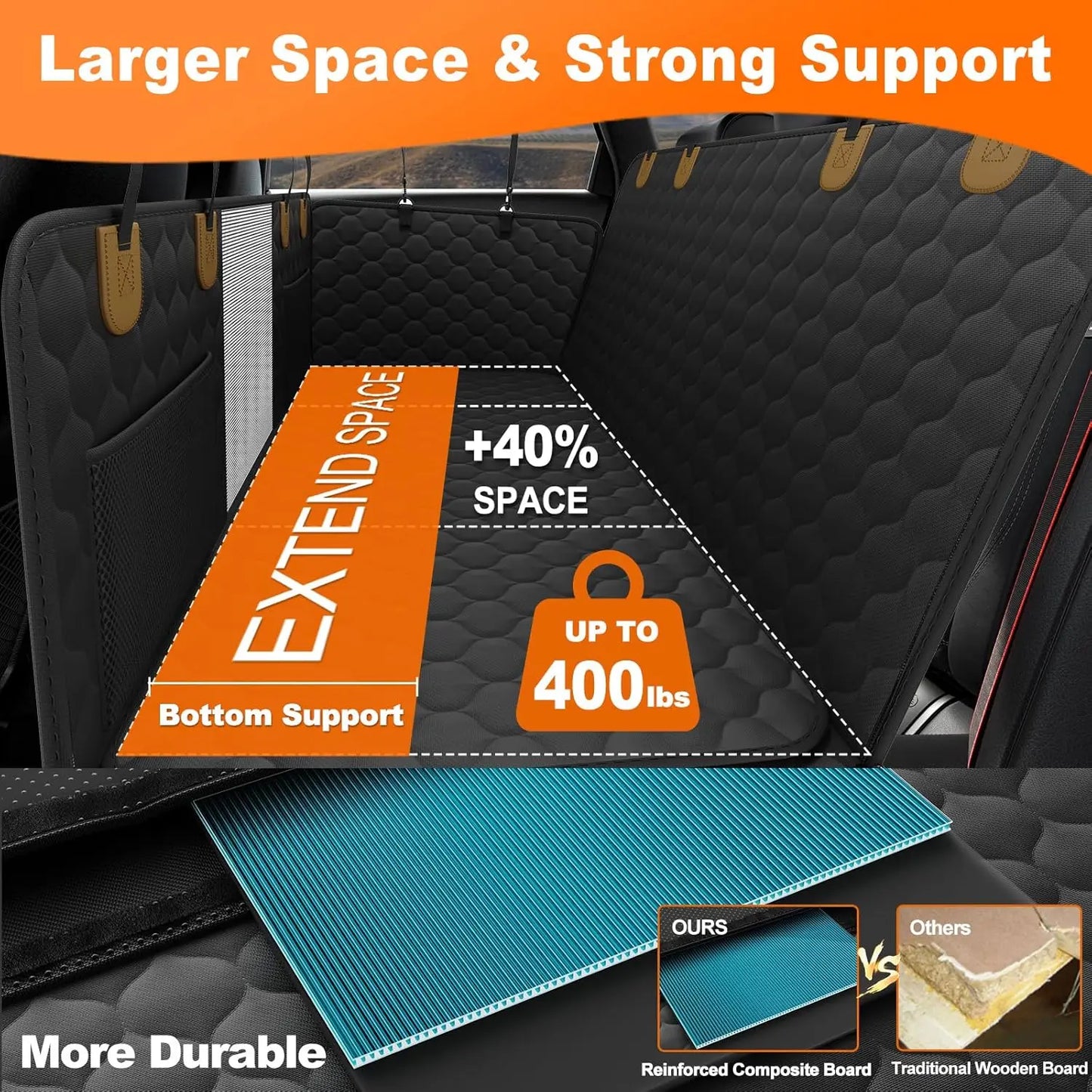 WedyvkoCN Waterproof Dog Car Seat Cover Hammock Protector