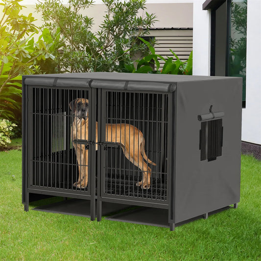 Hign Concerned 2 In 1 Heavy Duty Dog Cage With Divider