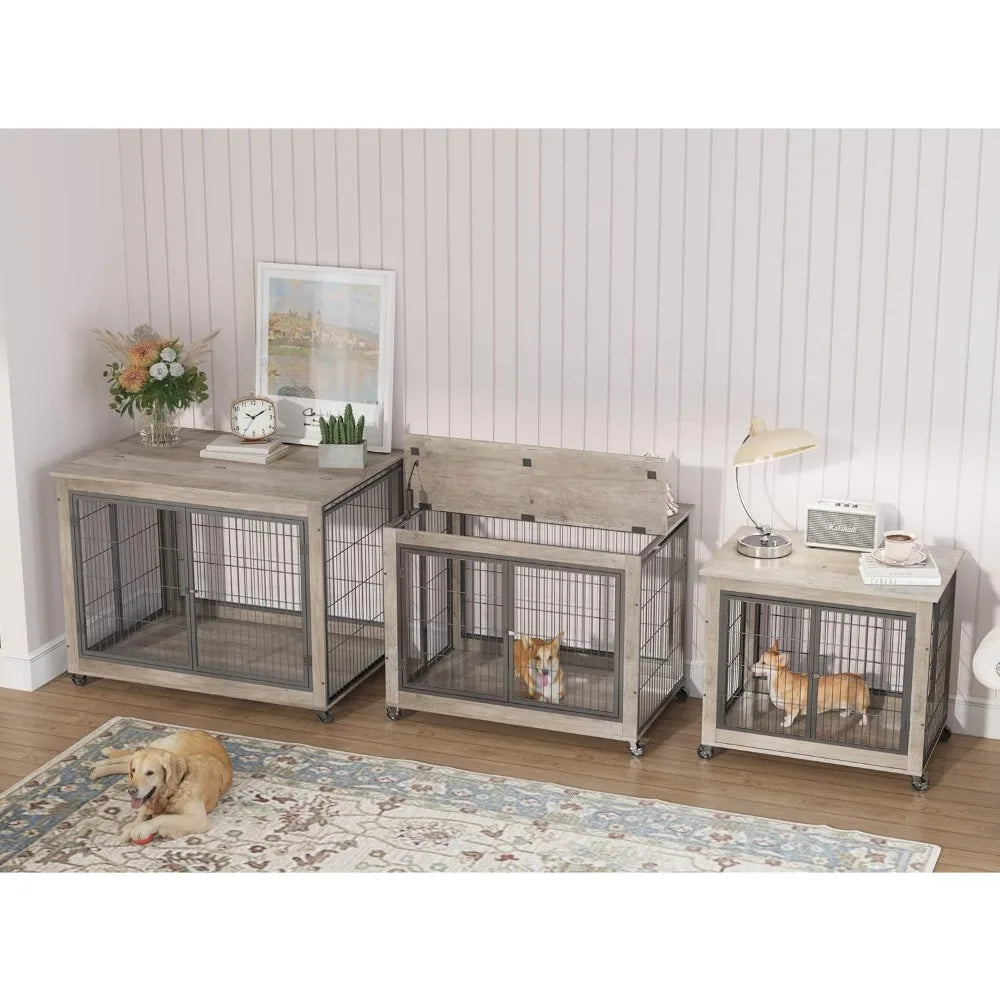 Luck And Ray's Pet Supplies Wooden Dog Crate Kennel