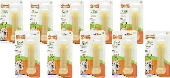 Nylabone FlexiChew Chicken Flavored Bone Dog Chew Toy