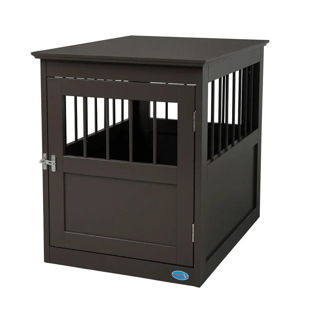 Hign-concerned Wooden Dog Crate End Table Kennel Bed