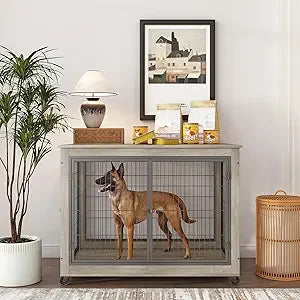Luck And Ray's Pet Supplies Wooden Dog Crate Kennel