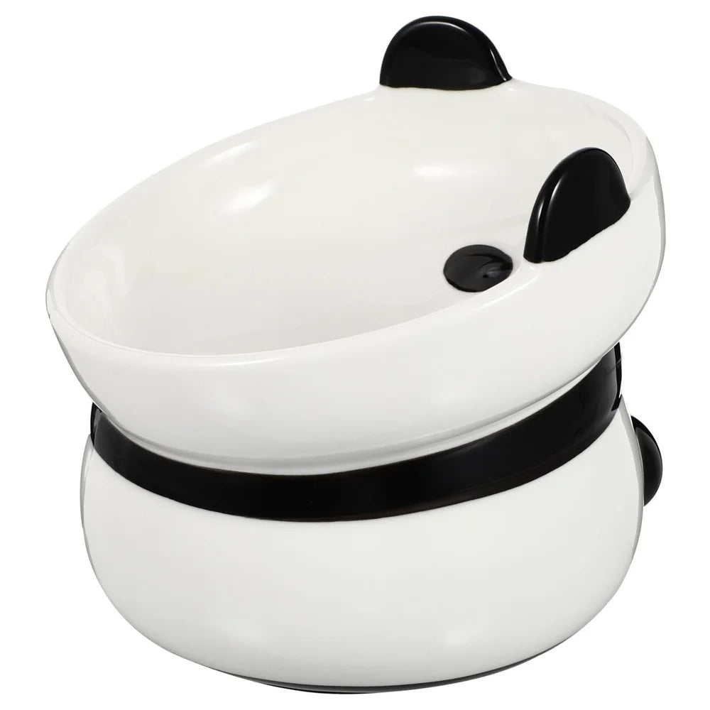 XMSJ Ceramic Pet Feeder Bowl Elevated Design Easy Clean