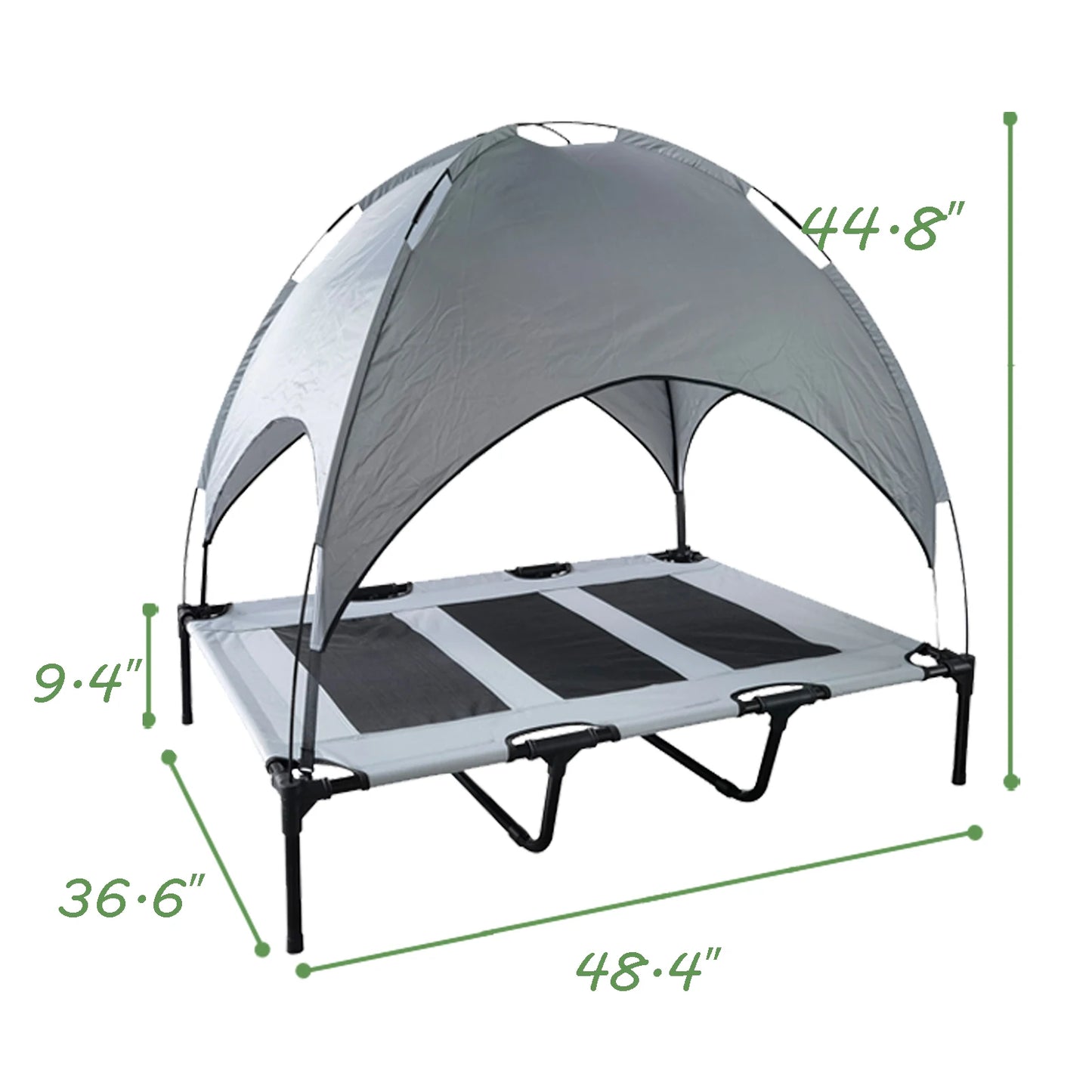 Elevated Canopy Dog Bed With Anti Scratch Oxford Fabric