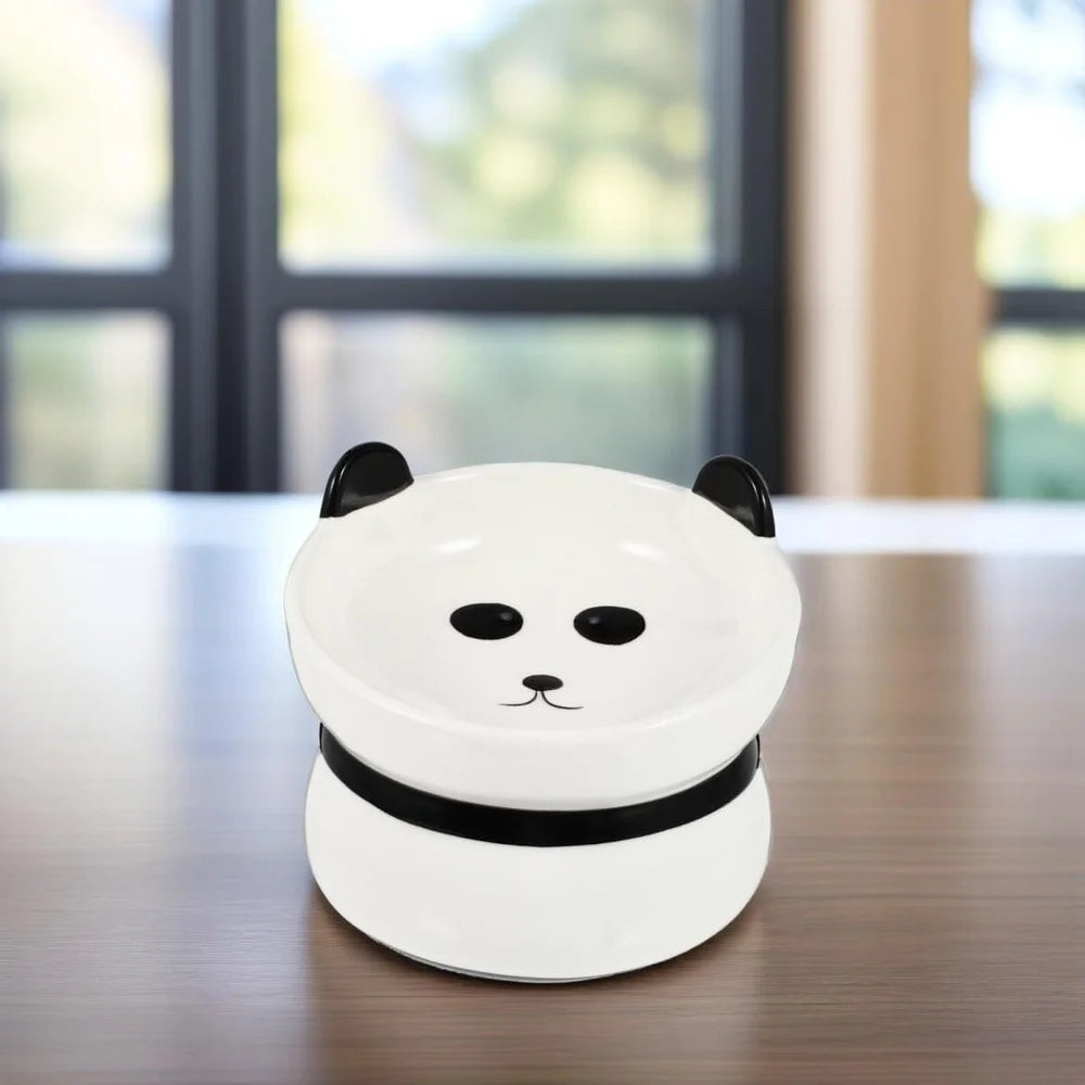 XMSJ Ceramic Pet Feeder Bowl Elevated Design Easy Clean