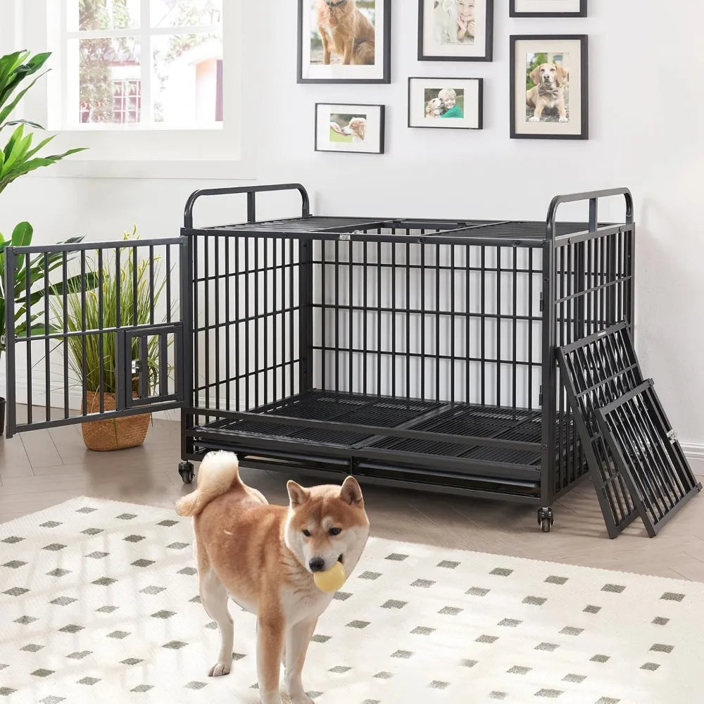 Hign Concerned Heavy Duty Dog Crate Furniture Indoor Kennel