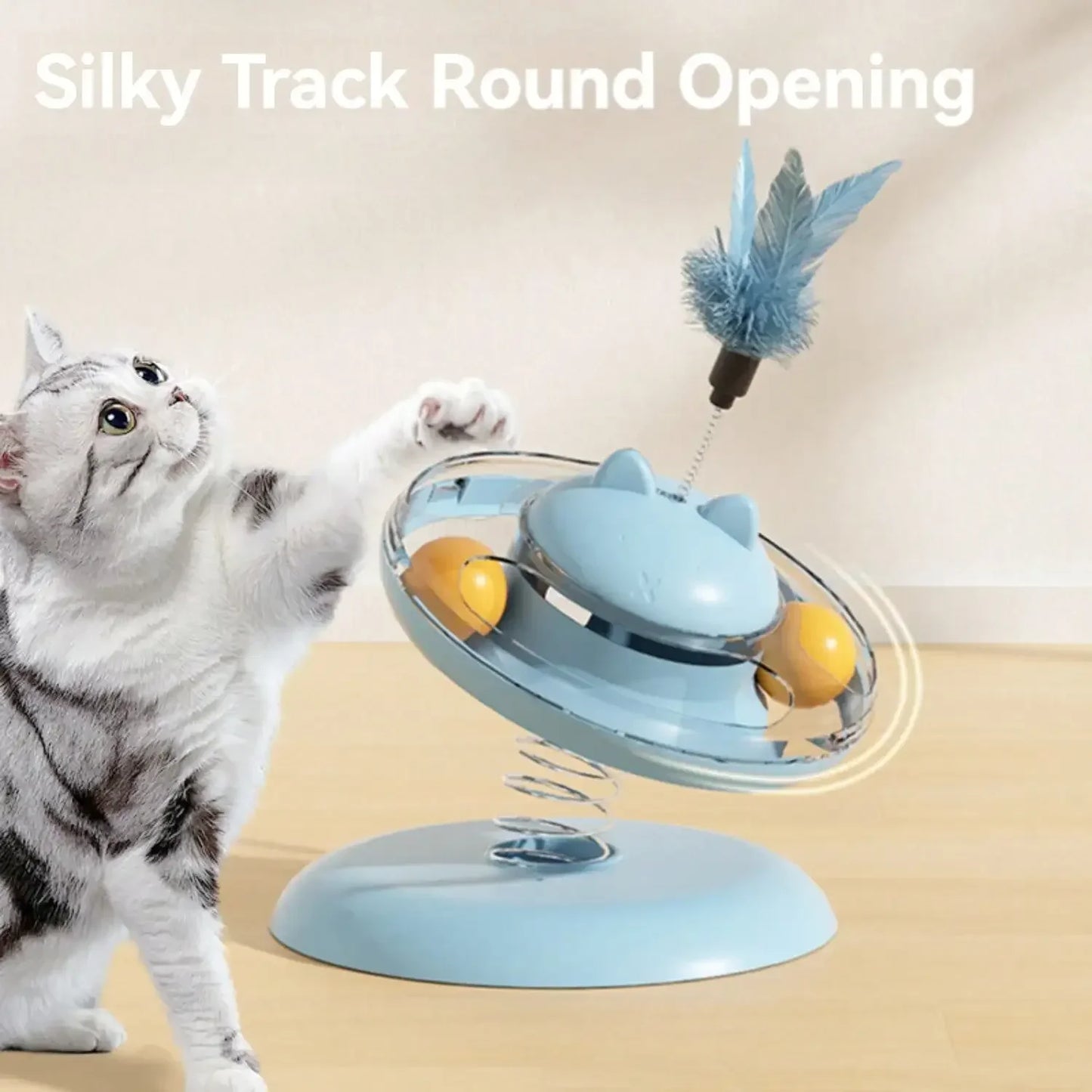 Guangdong Indoor Cat Rotating Feeder Toy 360 Degree Teaser