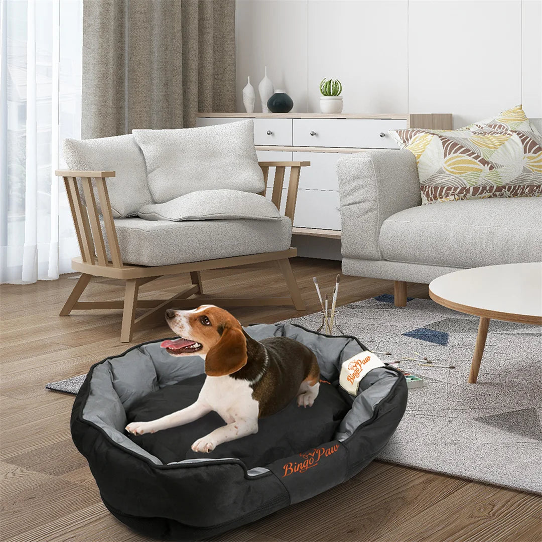 BingoPaw Waterproof Large Soft Dog Bed With Oxford Cover