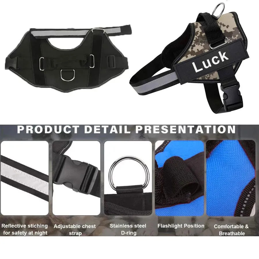 NoyalCN Reflective Adjustable Dog Harness For Walking