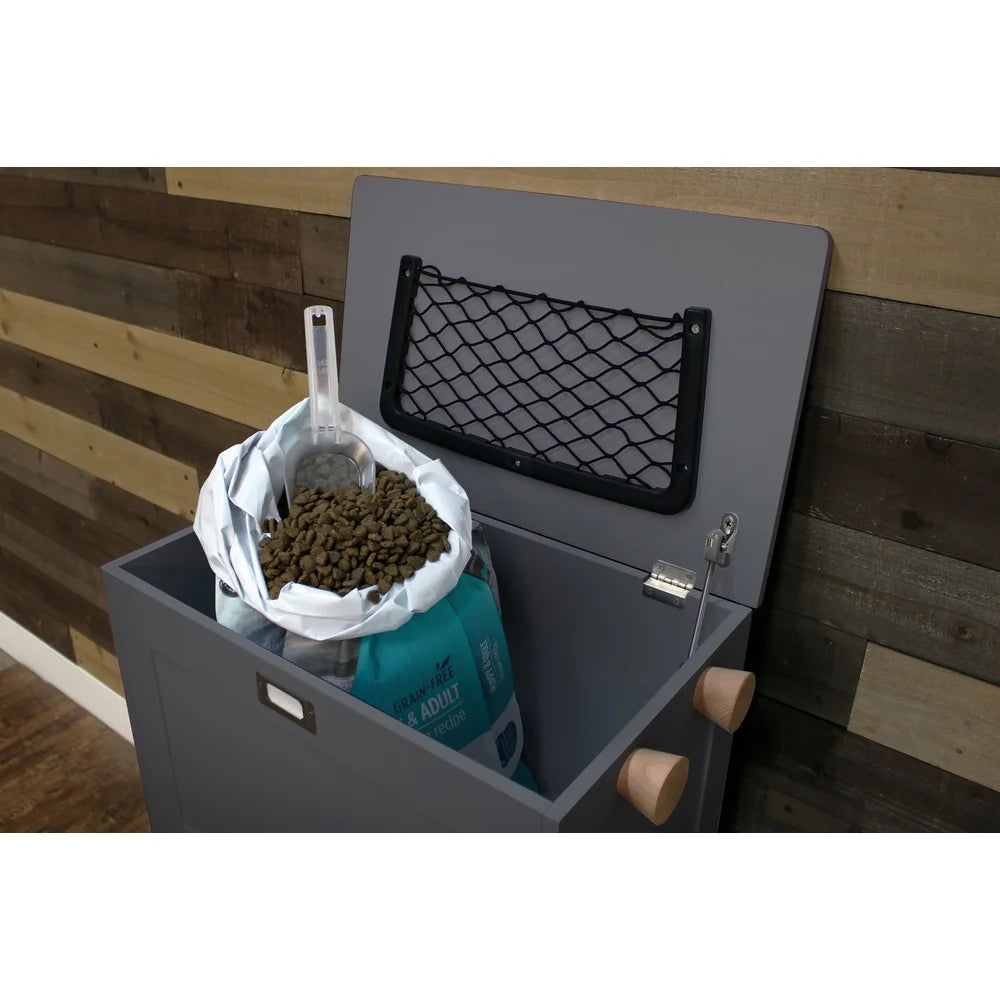 XMSJ Scandinavian Style Elevated Pet Feeder Station